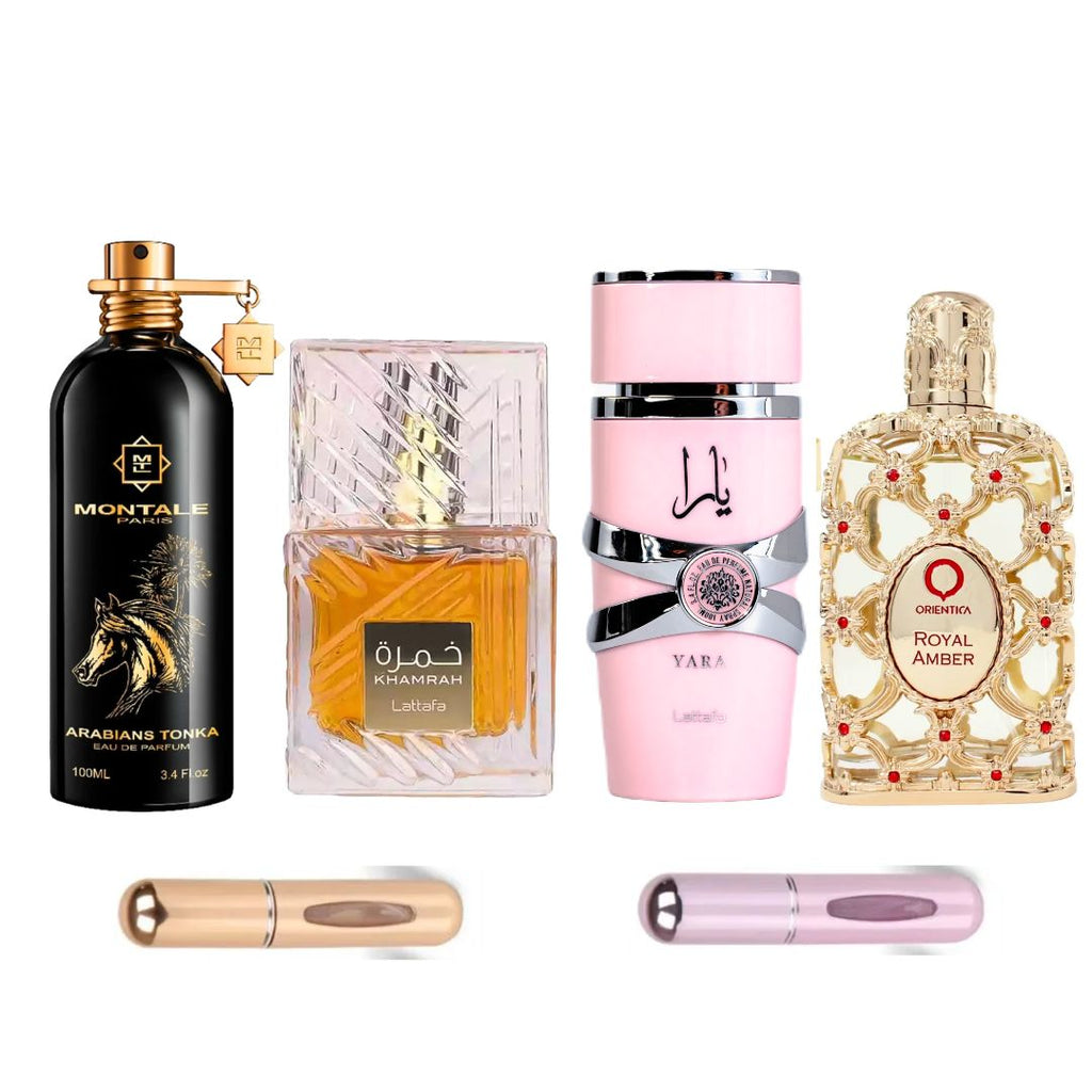 KIT PERFUMES 4 + 2 PERFUMEROS